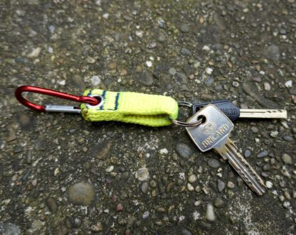 Porte-clés en sangle d'escalade upcyclée